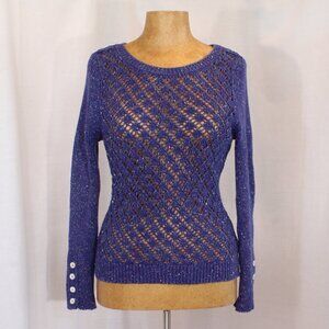 Modcloth Blue Long Sleeved Sweater